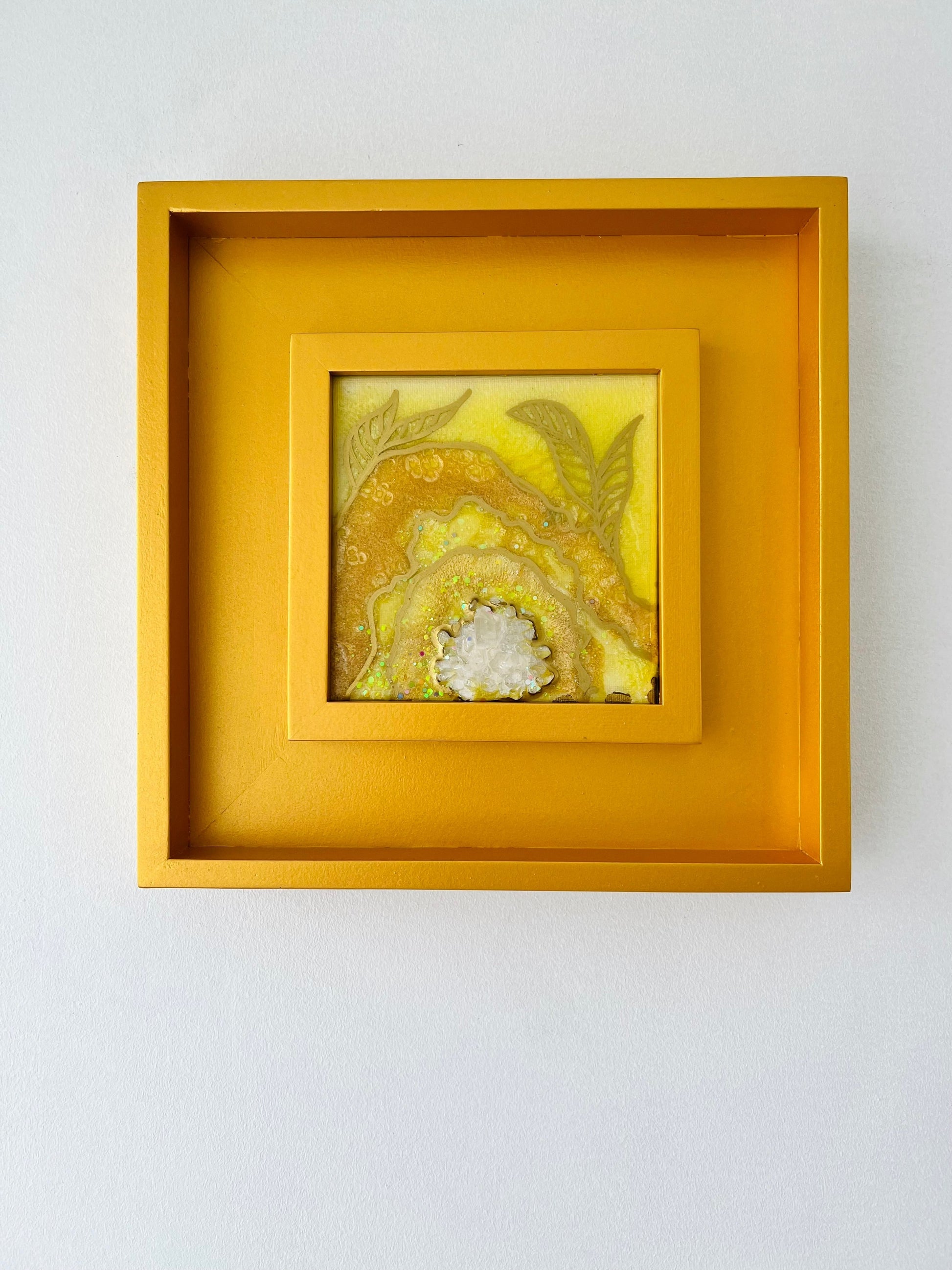 Geode inspired resin wall art by Christeen Cereno