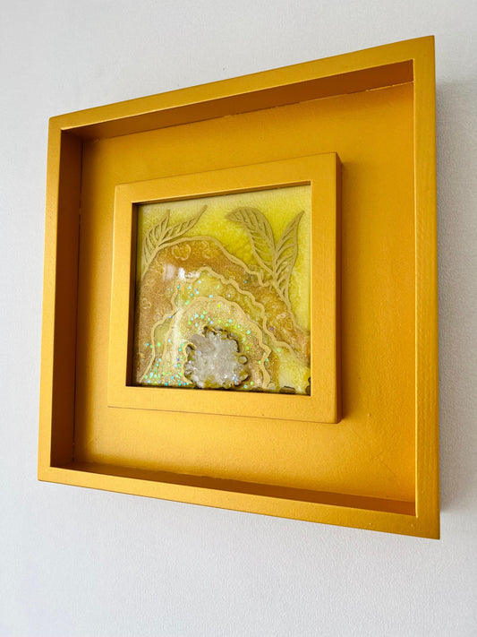 Geode inspired resin wall art by Christeen Cereno