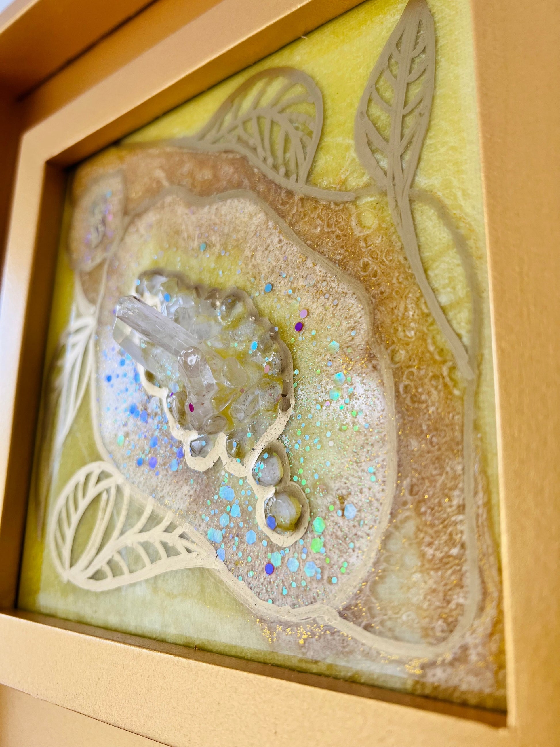 Geode inspired resin wall art by Christeen Cereno